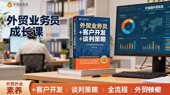 外贸业务员成长课:职业素养+客户开发+谈判策略、掌握全流程外贸技能-777网创网