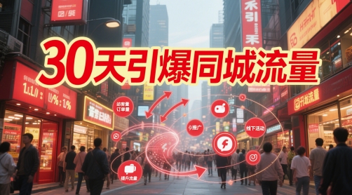 30天引爆同城流量:团购篇 认知篇 流量篇 来客篇 达人篇 老板人设IP篇 投流篇-777网创网