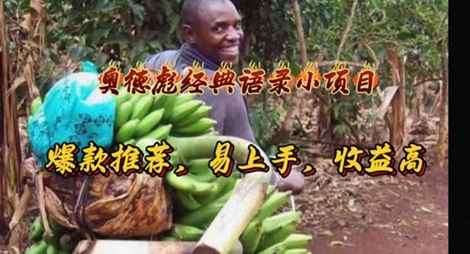 (11030期)奥德彪经典语录小项目,爆款推荐,易上手,收益高-777网创网
