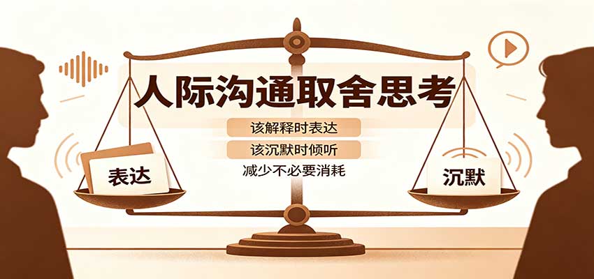 人际沟通取舍思考：分清解释与沉默边界，拿捏职场生活沟通分寸减少情绪内耗-777网创网