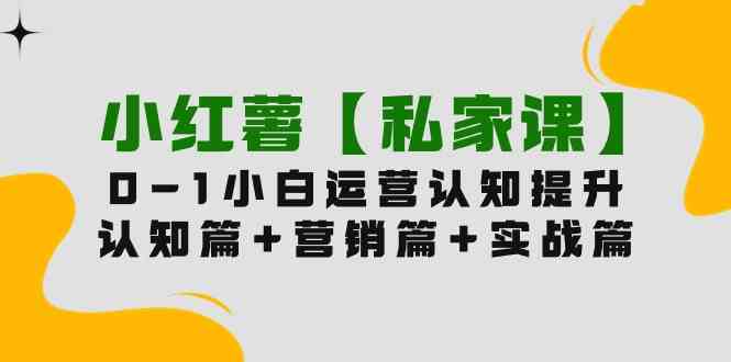 （9910期）小红薯【私家课】0-1玩赚小红书内容营销，认知篇+营销篇+实战篇（11节课）-777网创网