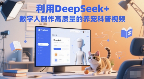 利用DeepSeek+数字人制作高质量的养宠科普视频-777网创网