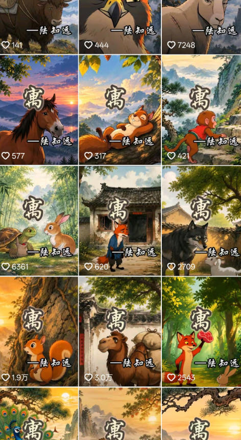 抖音某博主的AI寓言故事动画教学,涵盖封面设计、AI动画生成、工具、低成本薅羊毛生成,轻松入局蓝海赛道变现-777网创网