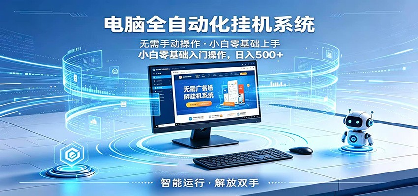 智能广告挂机无需值守，小白上手轻松实现每日增收-777网创网