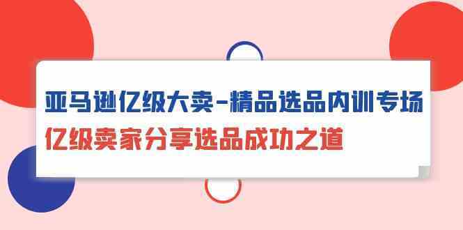 亚马逊亿级大卖精品选品内训专场,亿级卖家分享选品成功之道-777网创网