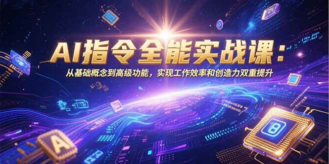 （15455期）AI指令全能实战课：从基础概念到高级功能，实现工作效率和创造力双重提升-777网创网