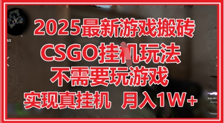 2025最新游戏搬砖,CSGO挂G,不需要玩游戏,实现真挂G,月入1W+【揭秘】-777网创网