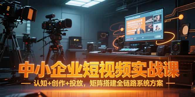 （15249期）中小企业短视频实战课，认知+创作+投放，矩阵搭建全链路系统方案-777网创网