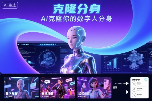 AI数字人认知实操课，克隆你的数字人分身-777网创网