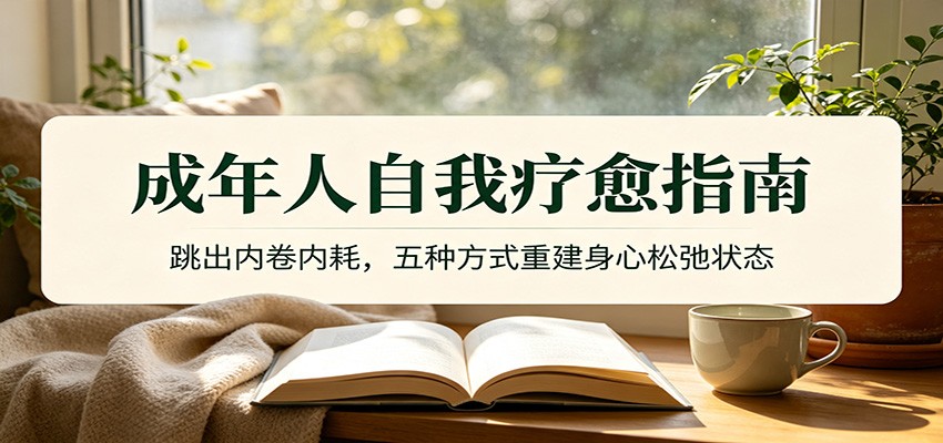 成年人自我疗愈指南：跳出内卷内耗，五种方式重建身心松弛状态-777网创网