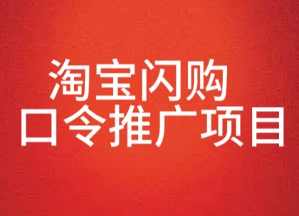 淘宝闪购口令推广项目，收益可观，一部手机，一个抖音号即可操作-777网创网