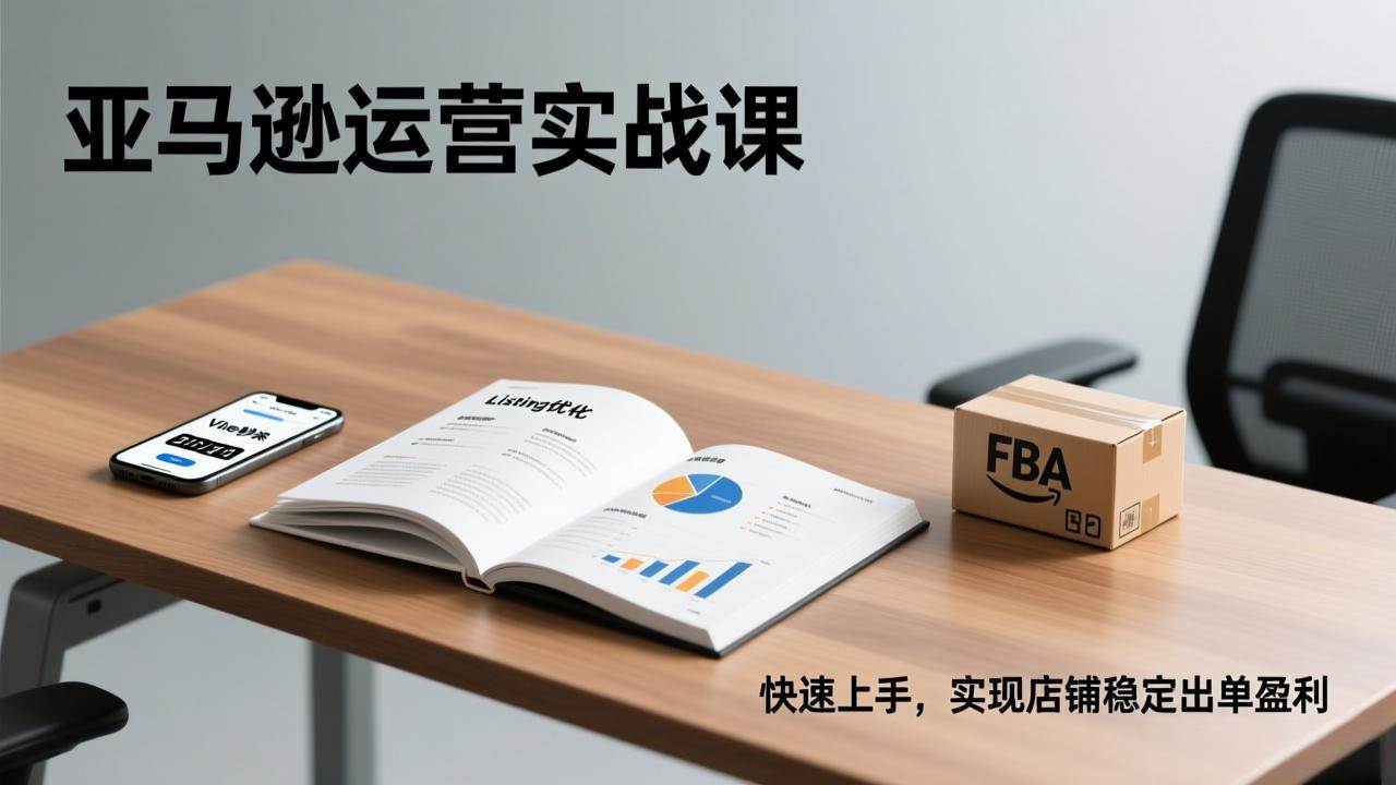 (17287期)亚马逊运营实战课,Listing优化、Vine秒杀、FBA发货,快速上手,实现店铺稳定出单盈利 (17287期)亚马逊运营实战课,Listing优化、Vine秒杀、FBA发货,快速上手,实现店铺稳定出单盈利