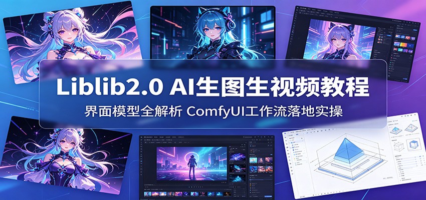 Liblib2.0 AI生图生视频教程：界面模型全解析，ComfyUI工作流落地实操-777网创网