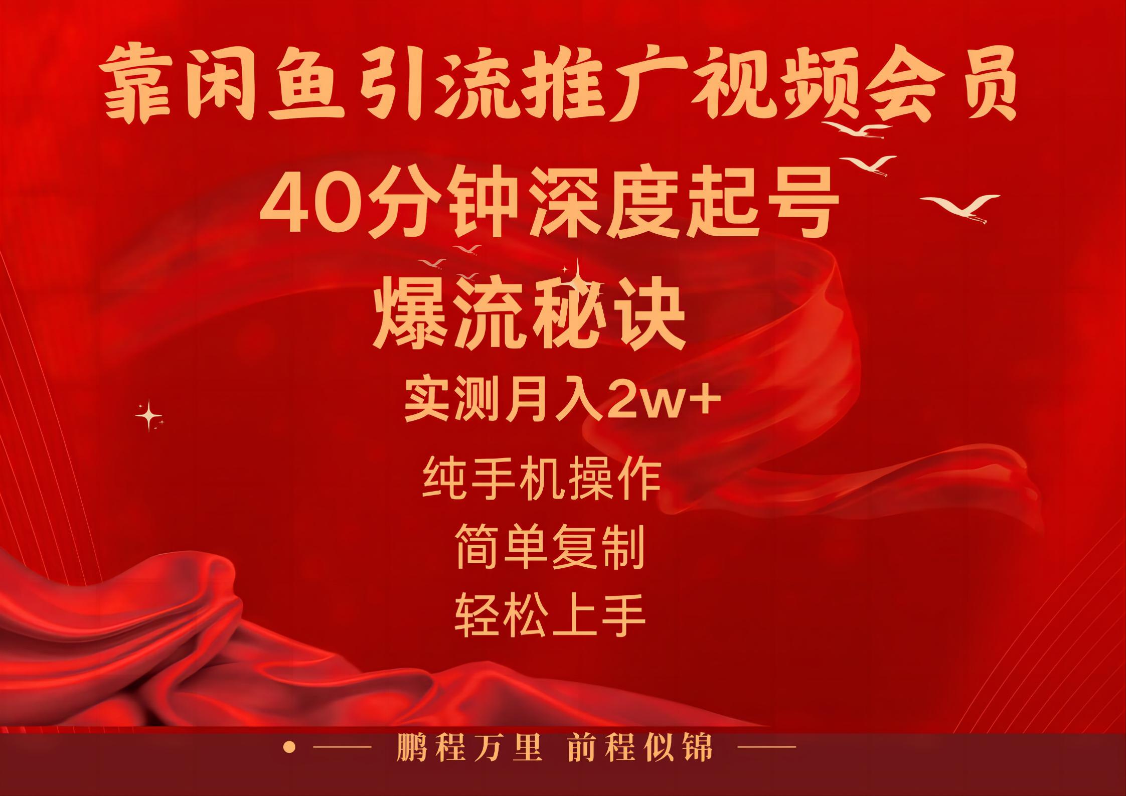 （10896期）闲鱼暴力引流推广视频会员，能做到日入2W+，操作简单-777网创网