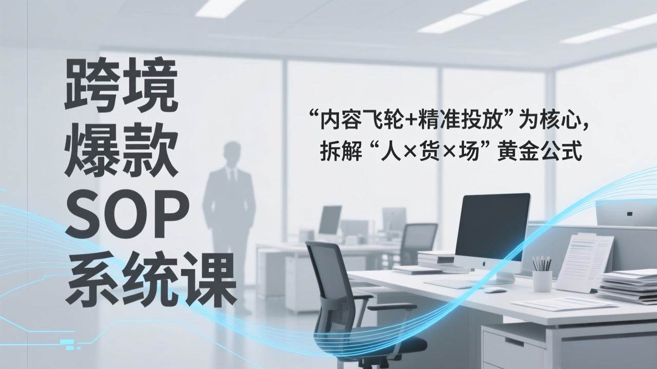 (17370期)跨境爆款SOP系统课,“内容飞轮+精准投放”为核心,拆解“人×货×场”黄金公式 (17370期)跨境爆款SOP系统课,“内容飞轮+精准投放”为核心,拆解“人×货×场”黄金公式