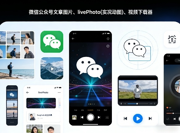 微信公众号文章图片、livePhoto(实况动图)、视频下载器-777网创网
