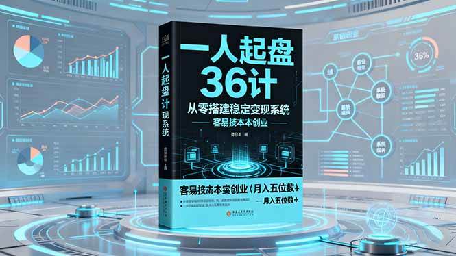 （16408期）一人起盘36计：从零搭建稳定变现系统，实现低成本创业，月入五位数+-777网创网