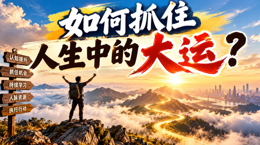 某公众号付费文章：如何抓住人生中的大运？-777网创网