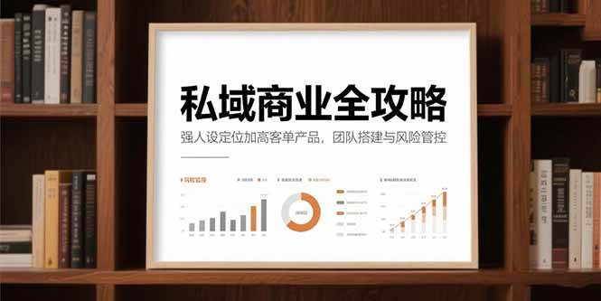 （15294期）私域商业全攻略，强人设定位加高客单产品，团队搭建与风险管控-777网创网