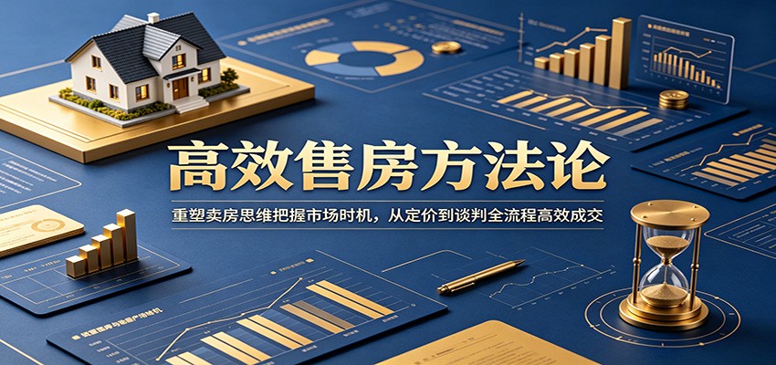 高效售房方法论：重塑卖房思维把握市场时机，从定价到谈判全流程高效成交-777网创网