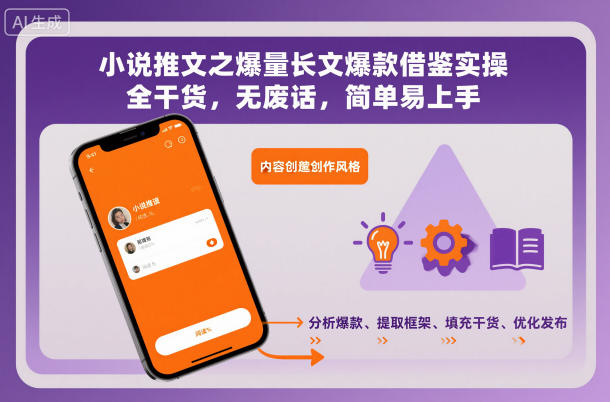 小说推文之爆量长文爆款借鉴实操,全干货,无废话,简单易上手-777网创网