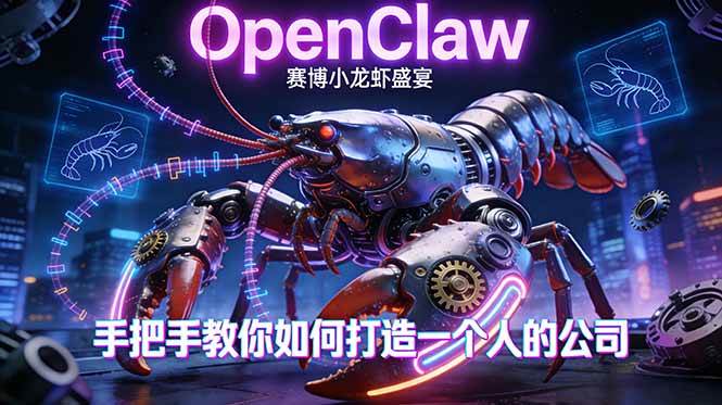 (17684期)OpenClaw,小龙虾-从产品到爆款的成长之路,手把手教你如何打造一个人的公司-777网创网