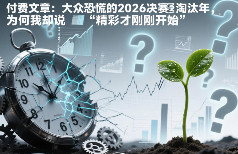 付费文章：大众恐慌的2026决赛淘汰年，为何我却说“精彩才刚刚开始”？-777网创网