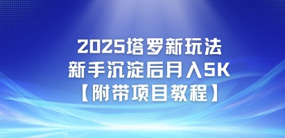 2025塔罗新玩法,新手沉淀后月入5K【附带项目教程】