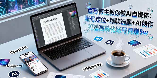 （16131期）百万博主教你做AI自媒体：账号定位+爆款选题+AI创作 打造高转化账号月赚5w-777网创网