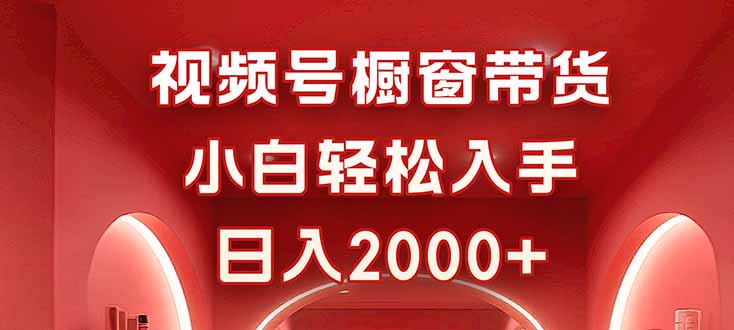 视频号橱窗带货,小白轻松入手,日入2000+-777网创网