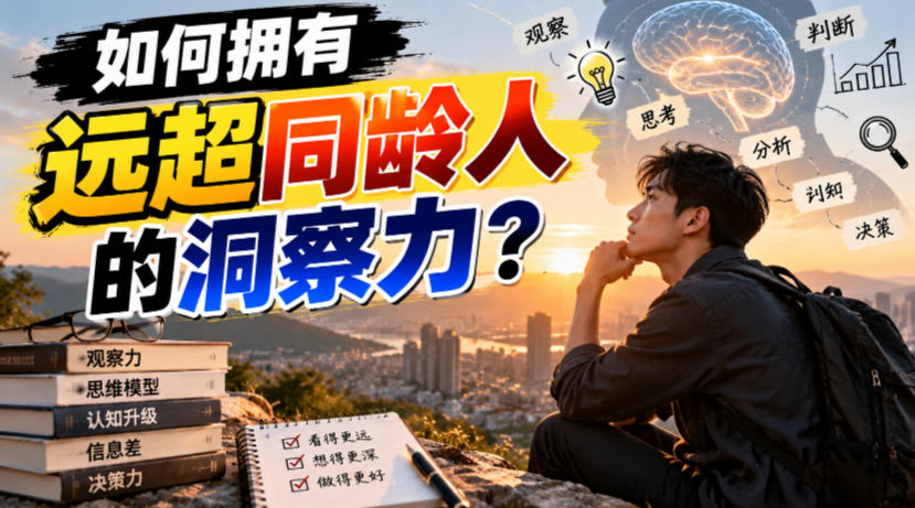 付费文章:如何拥有远超同龄人的洞察力?-777网创网