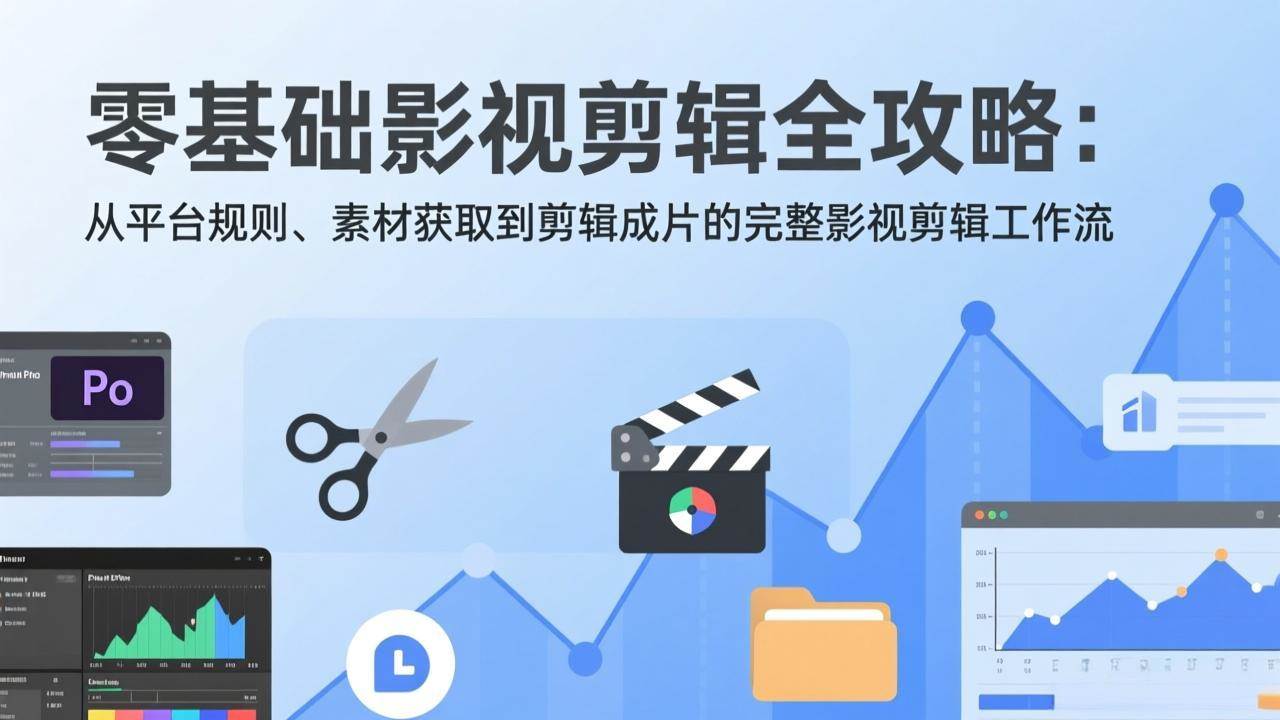 (17336期)零基础影视剪辑全攻略:从平台规则、素材获取到剪辑成片的完整影视剪辑工作流-777网创网