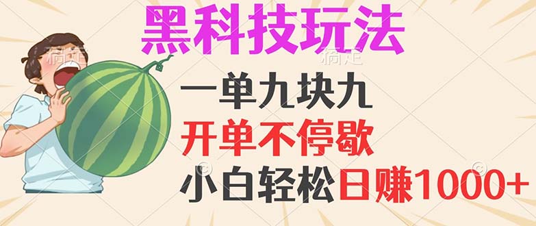 （13046期）黑科技玩法，一单利润9.9，一天轻松100单，日赚1000＋的项目，小白看完…-777网创网