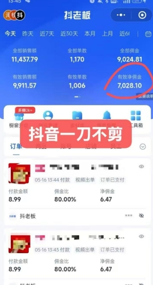 抖音短视频一刀不剪带货,不剪辑,不直播,每天发个视频,等着出单获取带货佣金-777网创网