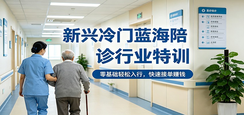 新兴冷门蓝海陪诊行业特训，零基础轻松入行，快速接单赚钱-777网创网