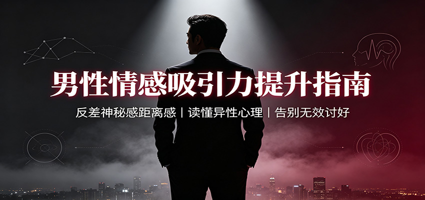 男性情感吸引力提升指南：反差神秘感距离感，读懂异性心理，告别无效讨好-777网创网