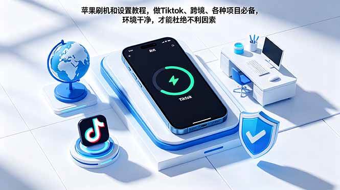 （18558期）苹果刷机和设置教程，做Tiktok、跨境、各种项目必备，环境干净，才能杜绝不利因素-777网创网