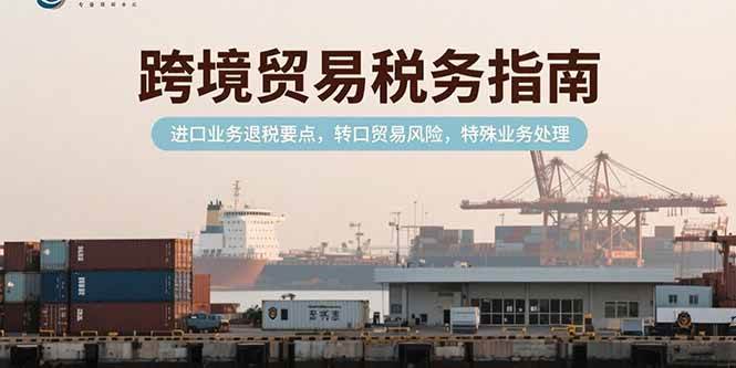 （15381期）跨境贸易税务指南，进口业务退税要点，转口贸易风险，特殊业务处理-777网创网