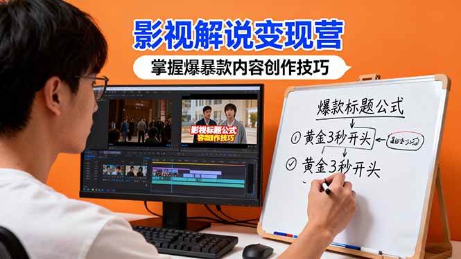 （16348期）影视解说变现营：通过30+实战案例爆款内容创作技巧，掌握影视解说盈利密码-777网创网