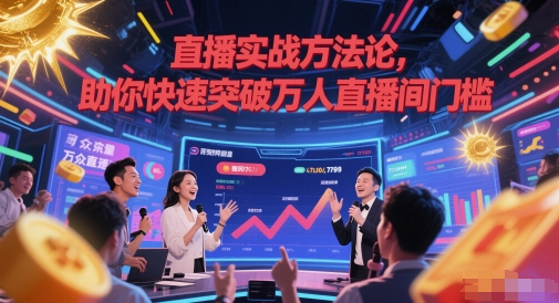 直播实战方法论，助你快速突破万人直播间门槛-777网创网