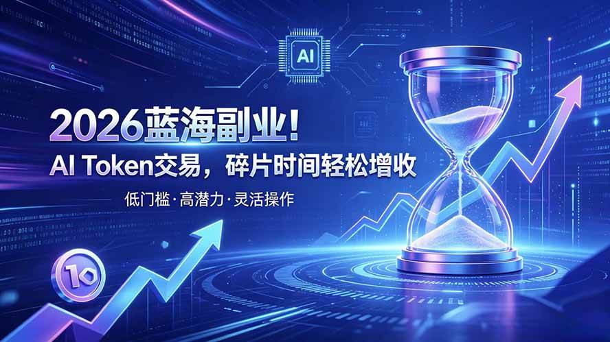 （19997期）AI Token算力赛道！普通人可入局的数字副业-777网创网