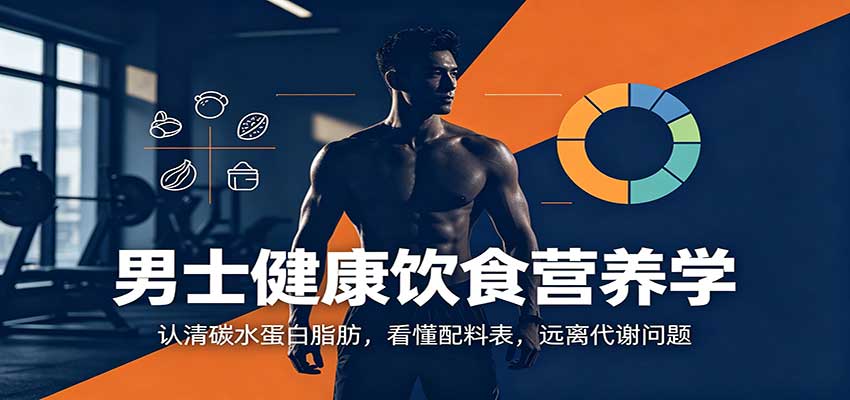 男士健康饮食营养学：认清碳水蛋白脂肪，看懂配料表，远离代谢问题-777网创网