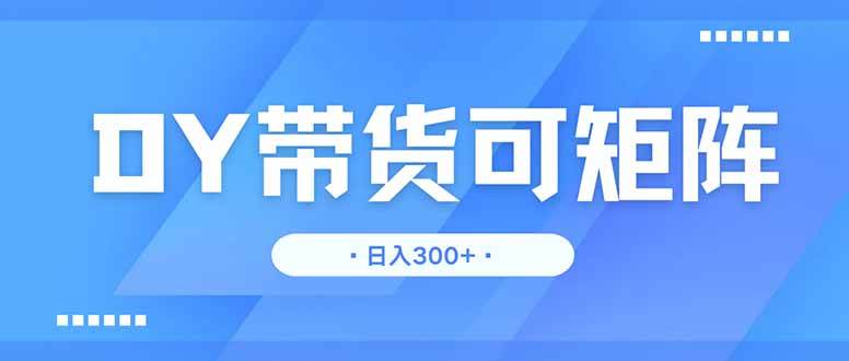 (14414期)DY带货,日入300+矩阵无上限-777网创网