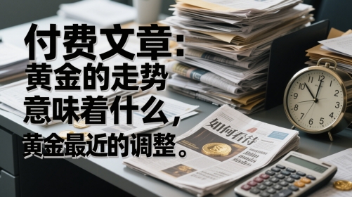 付费文章:黄金的走势意味着什么,如何看待黄金最近的调整-777网创网