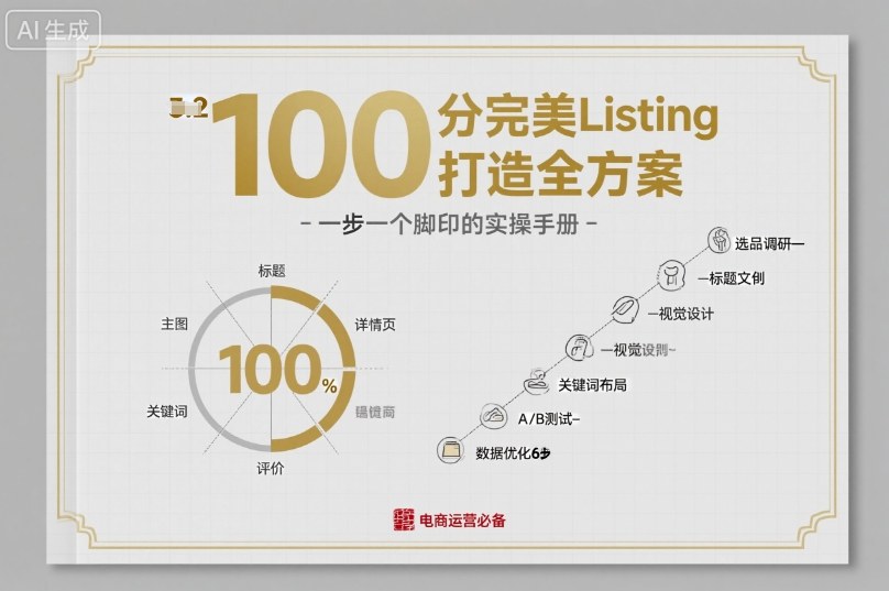 100分完美Listing打造全方案,想要完美listing必须是需要一步一个脚印的-777网创网