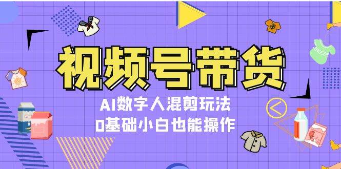 （13359期）视频号带货，AI数字人混剪玩法，0基础小白也能操作-777网创网