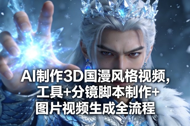 AI制作3D国漫风格视频，工具+分镜脚本制作+图片视频生成全流程-777网创网