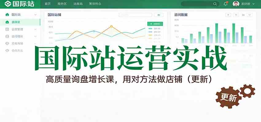 国际站运营实战，高质量询盘增长课，用对方法做店铺（更新）-777网创网