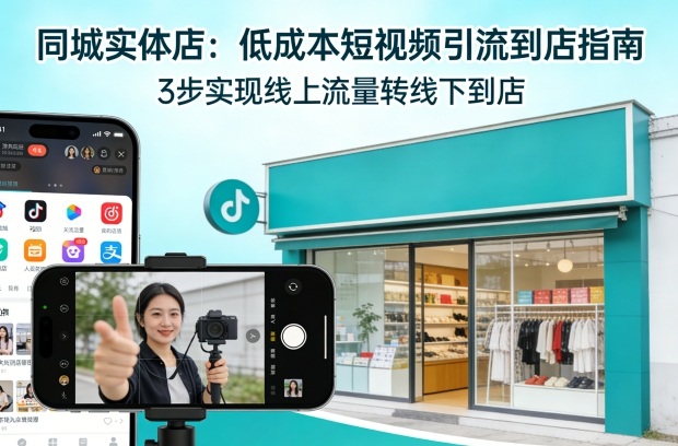同城实体店,如何低成本把客户从短视频带到线下门店-777网创网