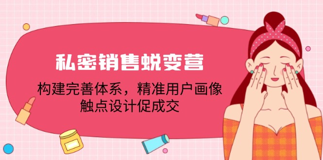私密销售蜕变营：构建完善体系，精准用户画像，触点设计促成交-777网创网